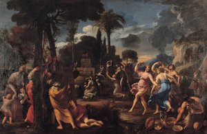 Adoration of the Golden Calf by Francois Perrier